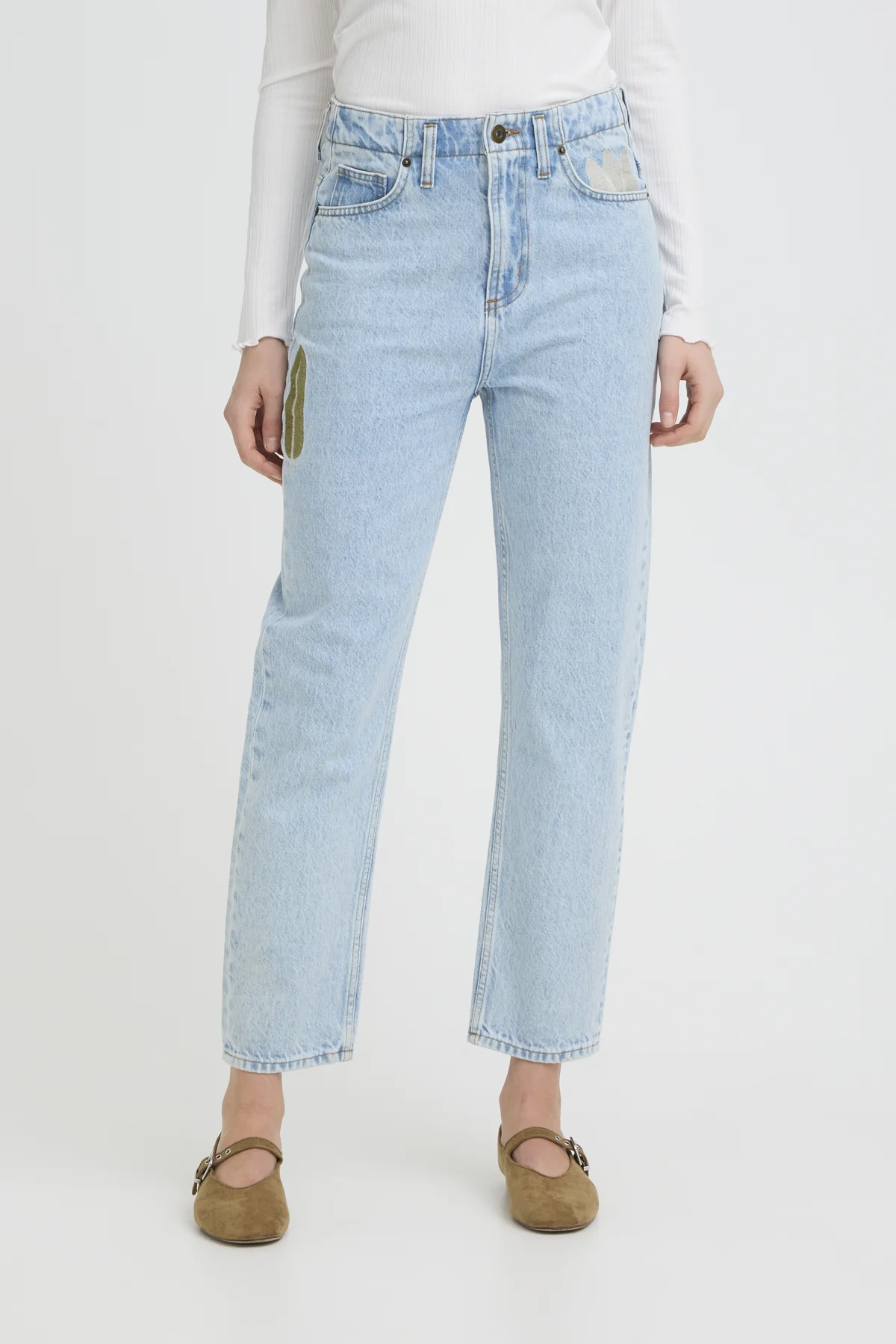 Jeans blauw ICHI - Image 3