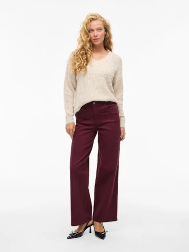 Jeans bordeaux VILA - Image 3