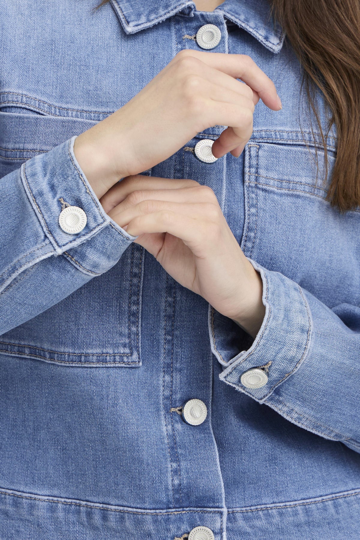 Jeansjassen blauw Pulz Jeans - Image 2