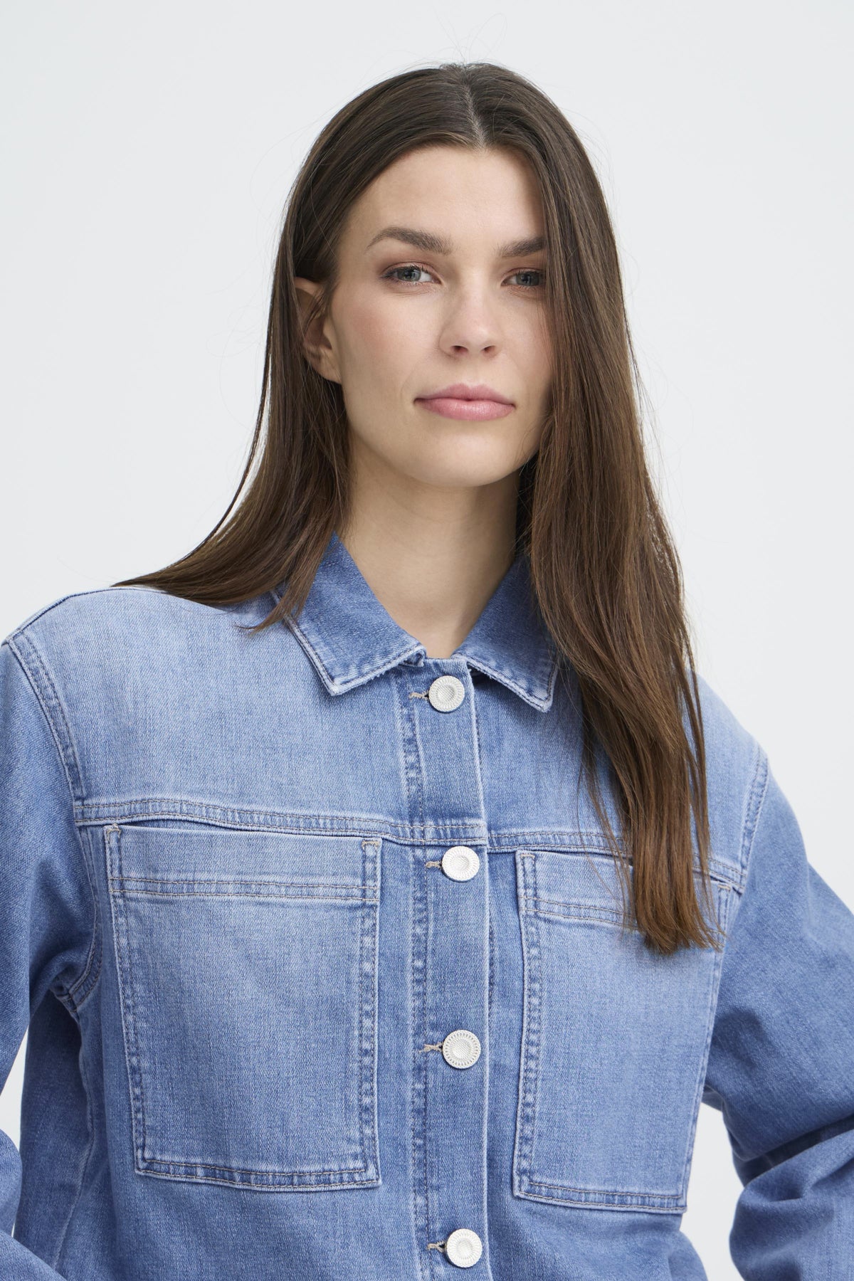 Jeansjassen blauw Pulz Jeans - Image 3