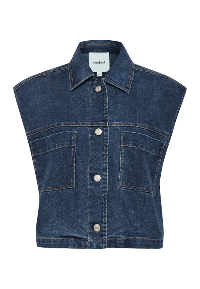 Jeansjassen blauw Soaked In Luxury - Image 3