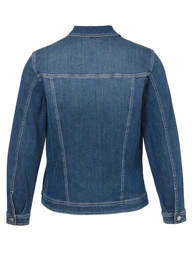 Jeansjassen blauw Via Appia Due - Image 2