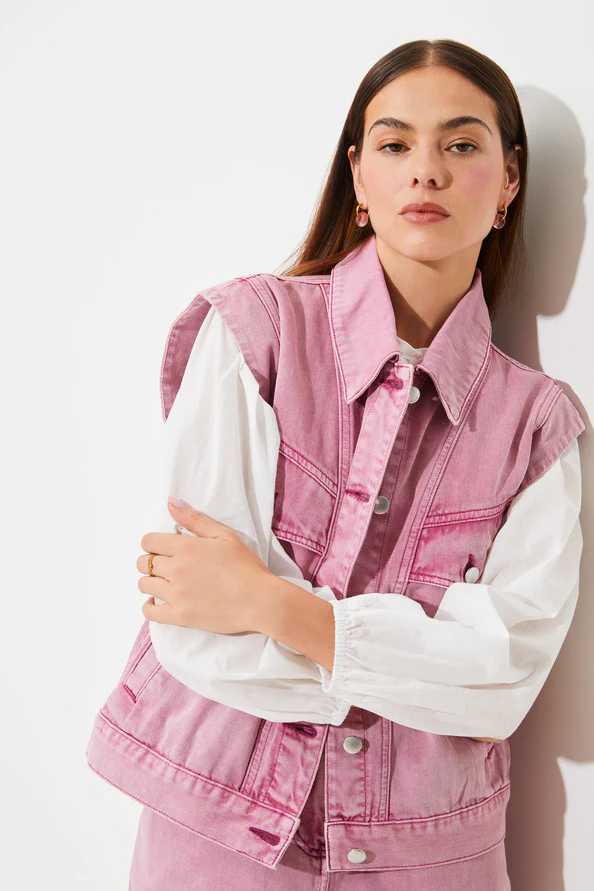 Jeansjassen roze Suncoo Paris