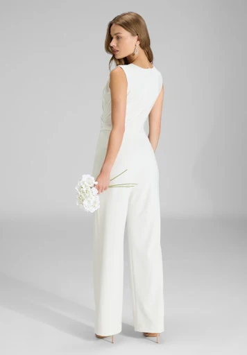 Jumpsuits korte mouw beige SWING - Image 2