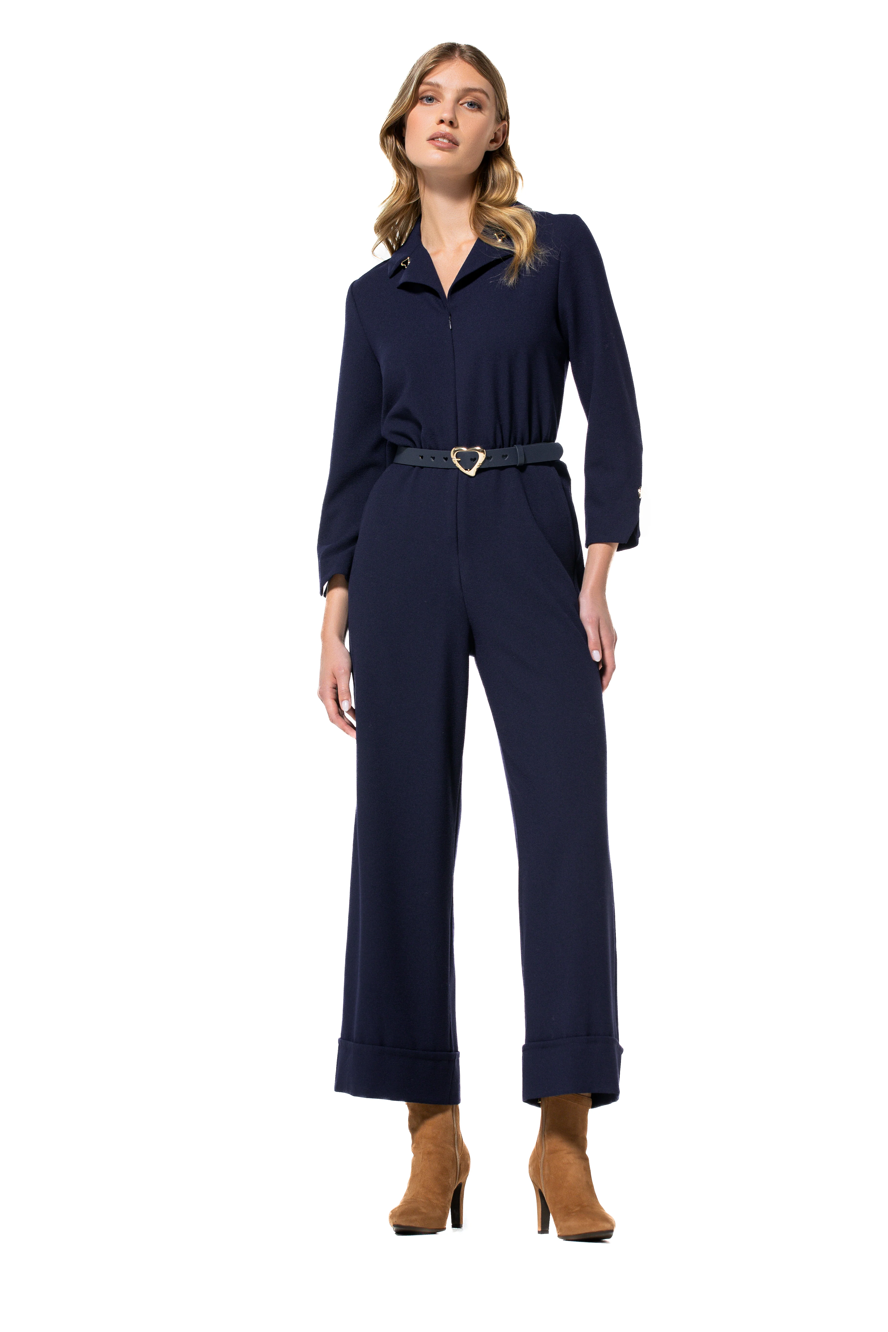 Jumpsuits lange mouw blauw Caroline Biss - Image 3