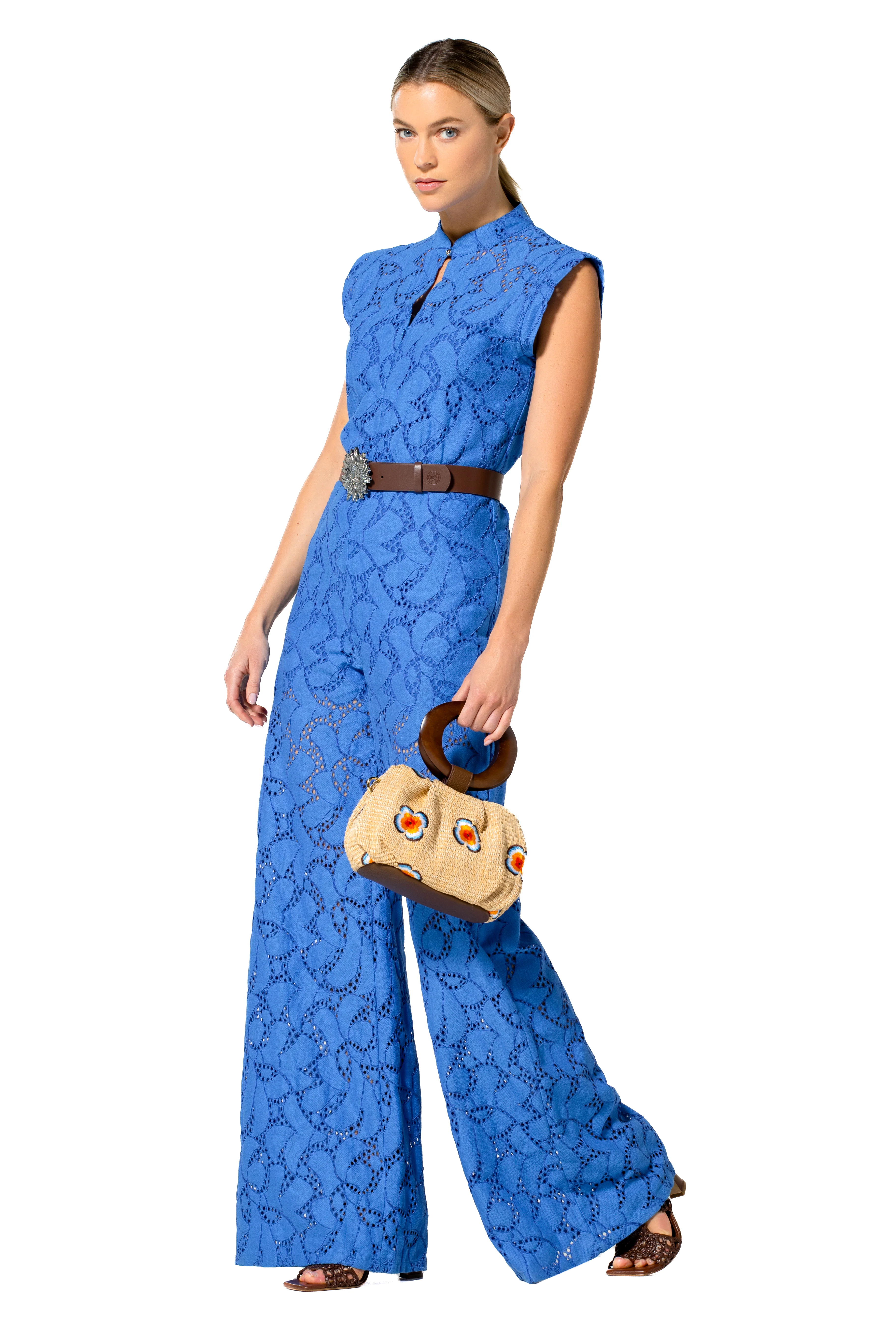 Jumpsuits zonder mouw blauw Caroline Biss