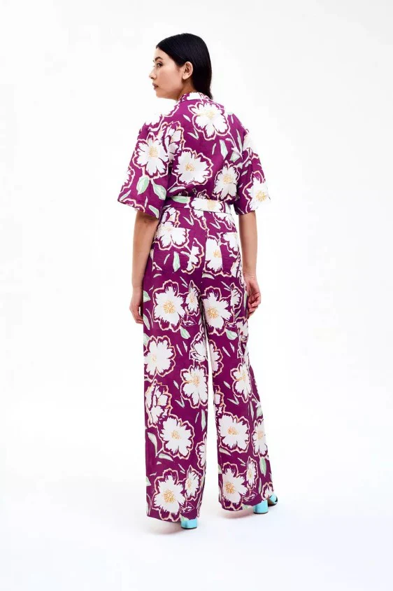 Jumpsuits korte mouw paars CKS - Image 2