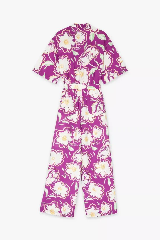 Jumpsuits korte mouw paars CKS - Image 4