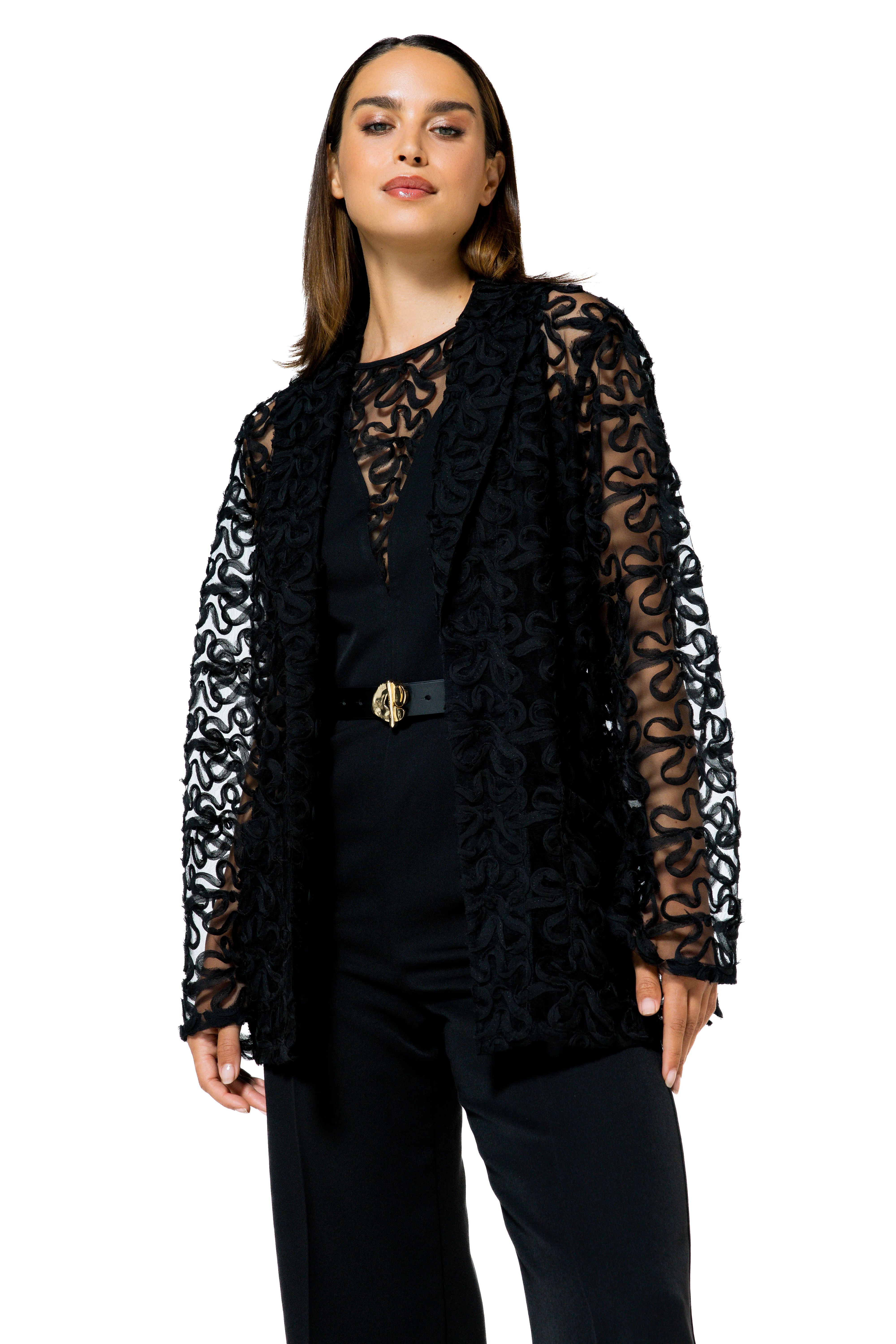 Jumpsuits korte mouw zwart Caroline Biss - Image 6