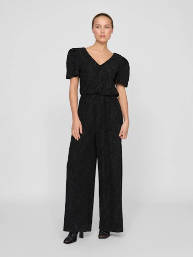 Jumpsuits korte mouw zwart VILA - Image 3