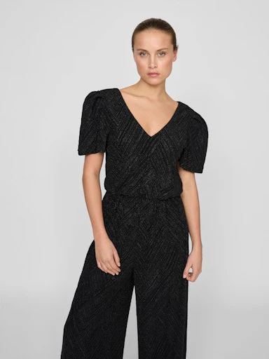Jumpsuits korte mouw zwart VILA - Image 4