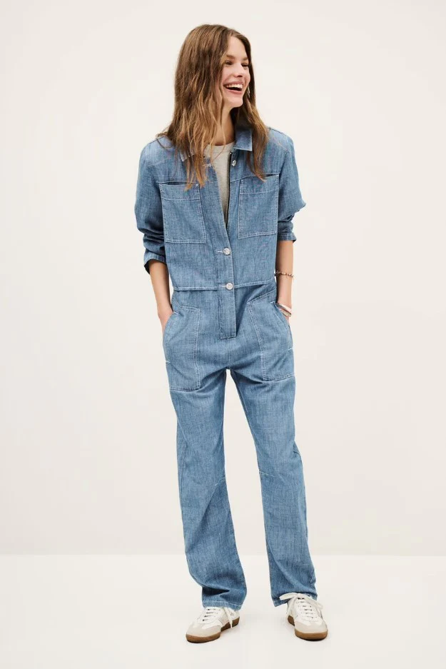 Jumpsuits lange mouw blauw ba&sh