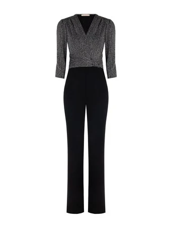 Jumpsuits lange mouw zilver Rinascimento