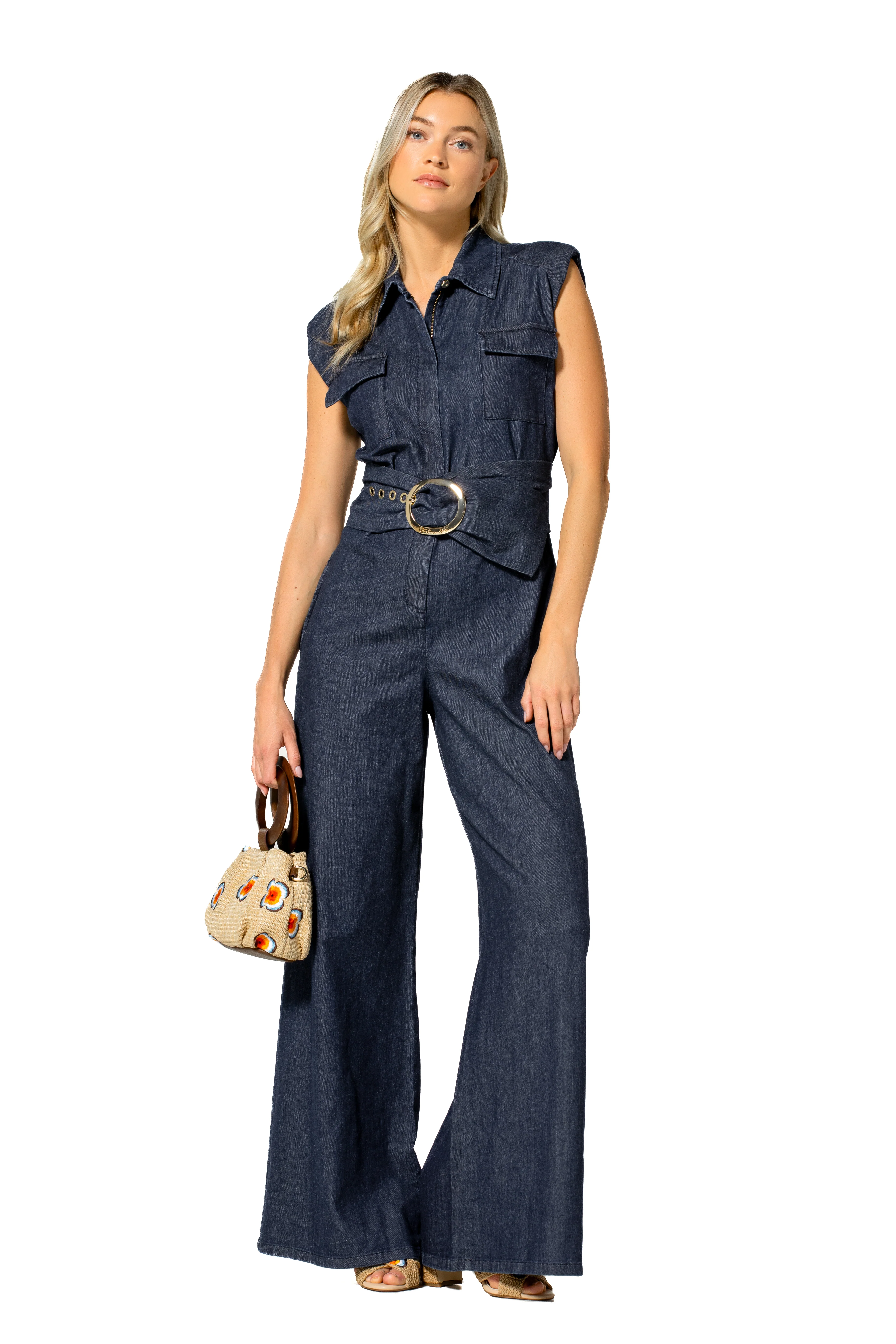Jumpsuits zonder mouw blauw Caroline Biss - Image 4