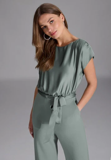 Jumpsuits zonder mouw groen SWING - Image 4