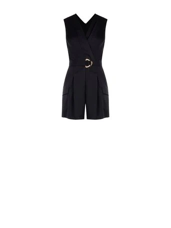 Jumpsuits zonder mouw zwart Rinascimento