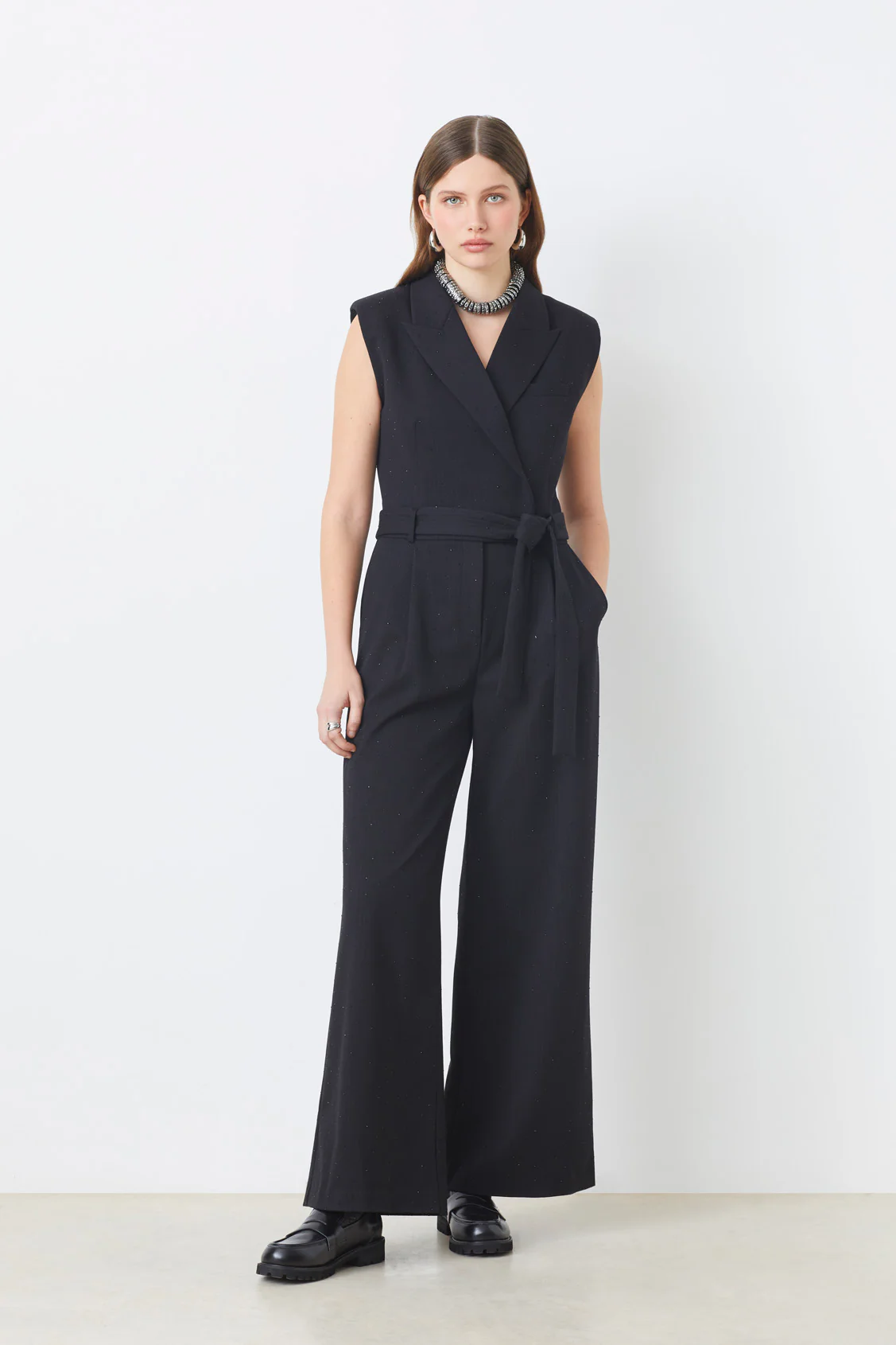Jumpsuits zonder mouw zwart Suncoo Paris
