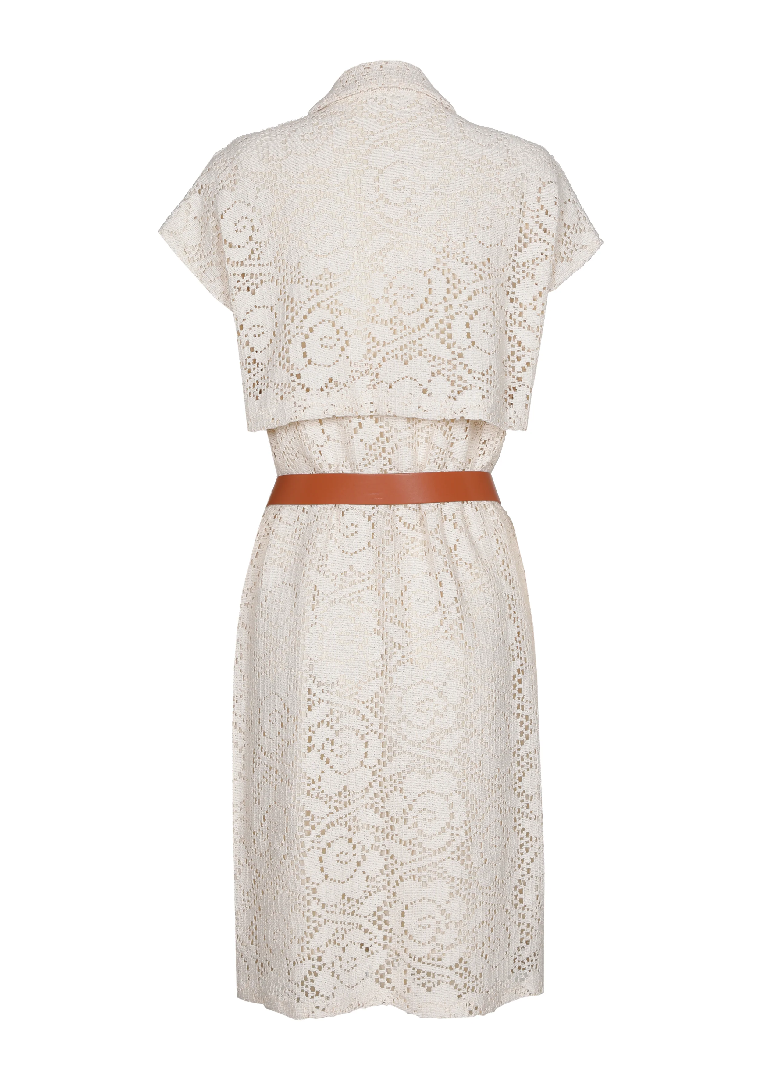 Jurken korte mouw beige Caroline Biss - Image 2