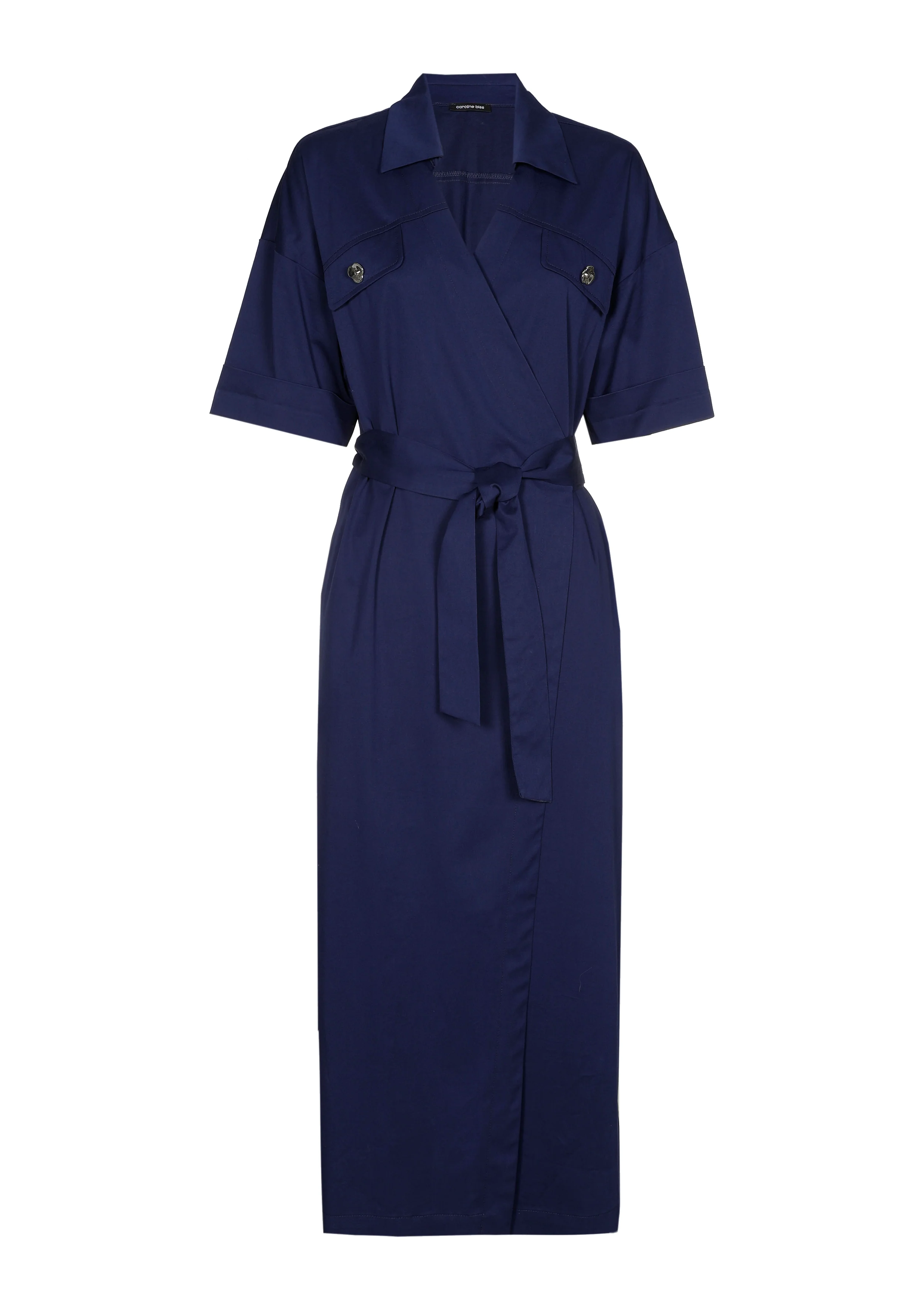 Jurken korte mouw blauw Caroline Biss