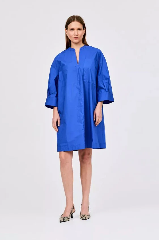 Jurken korte mouw blauw CKS - Image 5