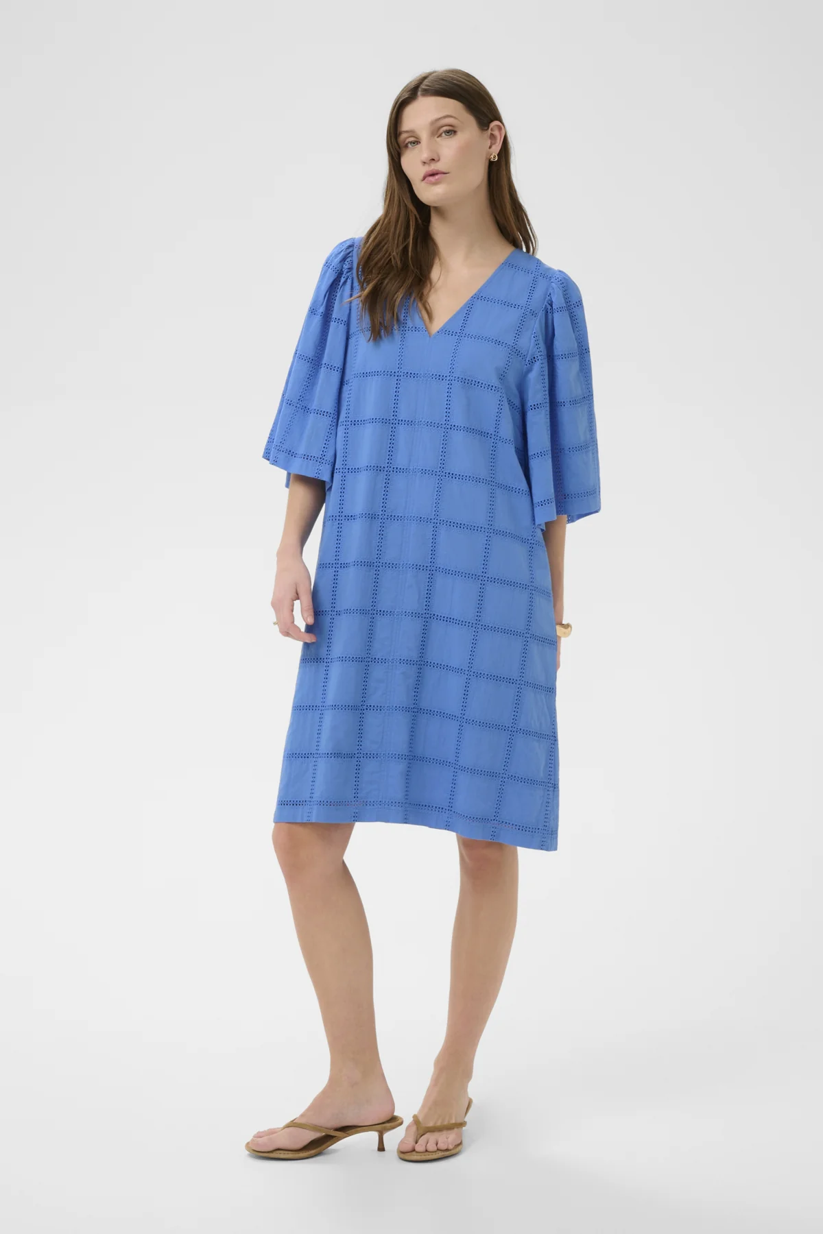 Jurken korte mouw blauw Soaked In Luxury