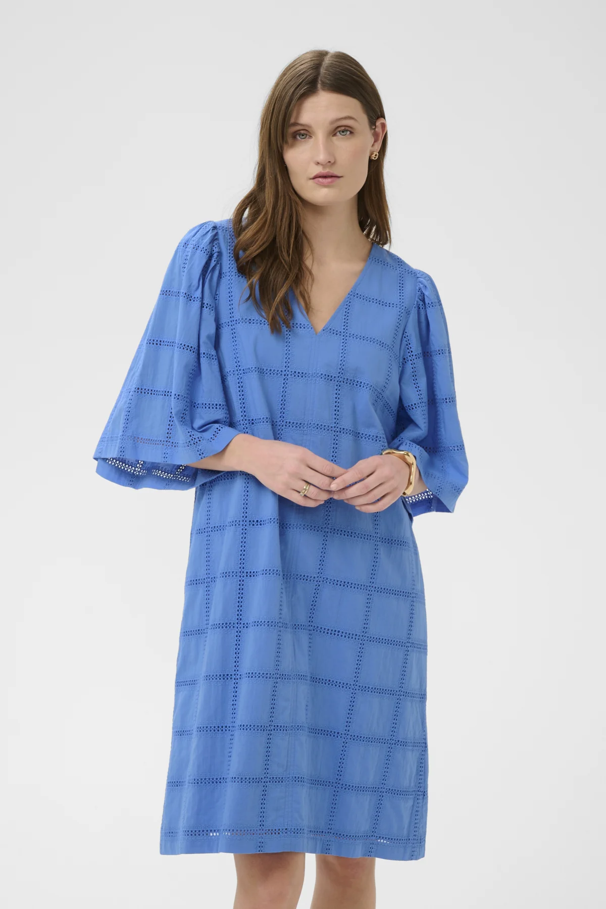 Jurken korte mouw blauw Soaked In Luxury - Image 2