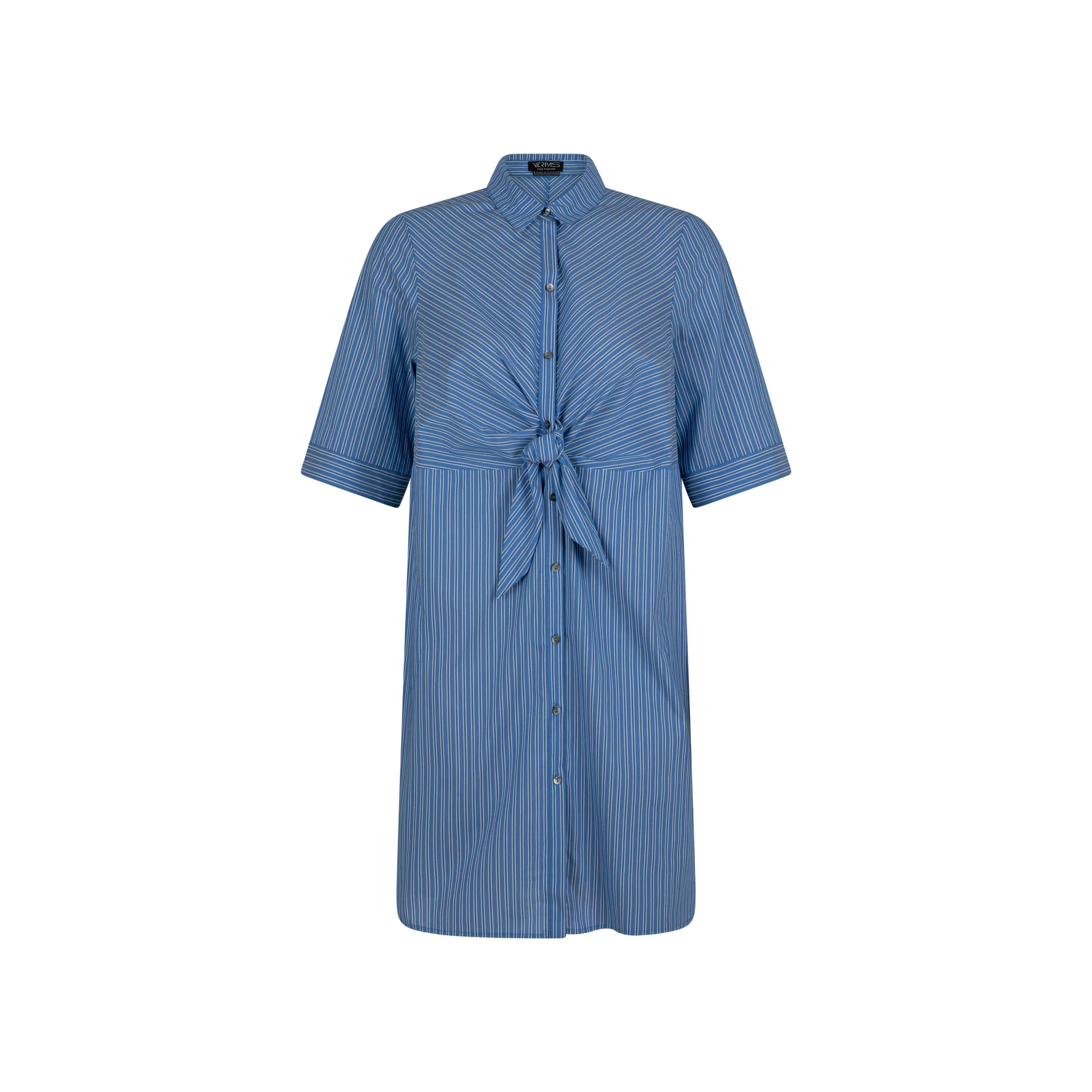 Jurken korte mouw blauw Verpass