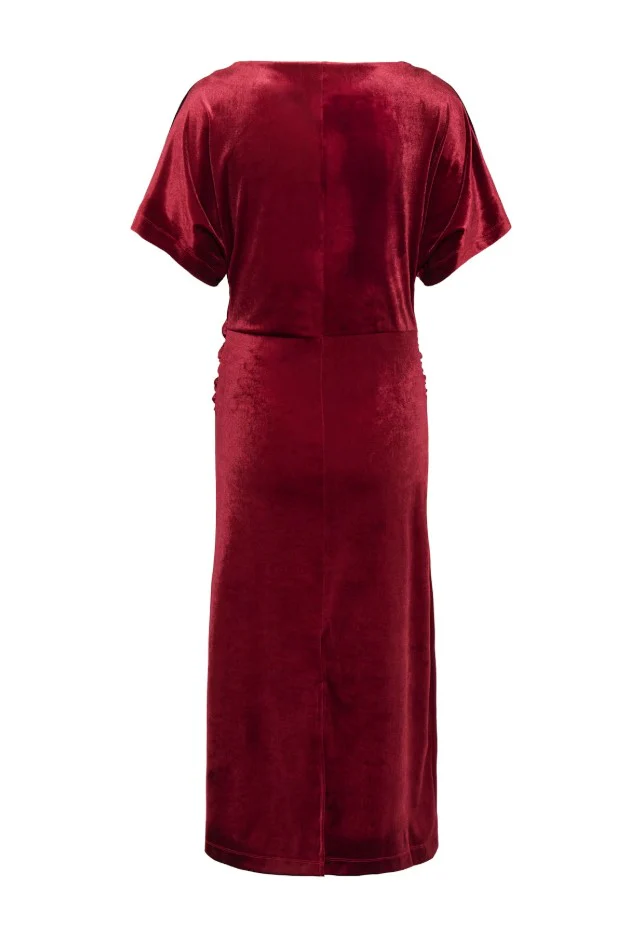 Jurken korte mouw bordeaux Soaked In Luxury - Image 2