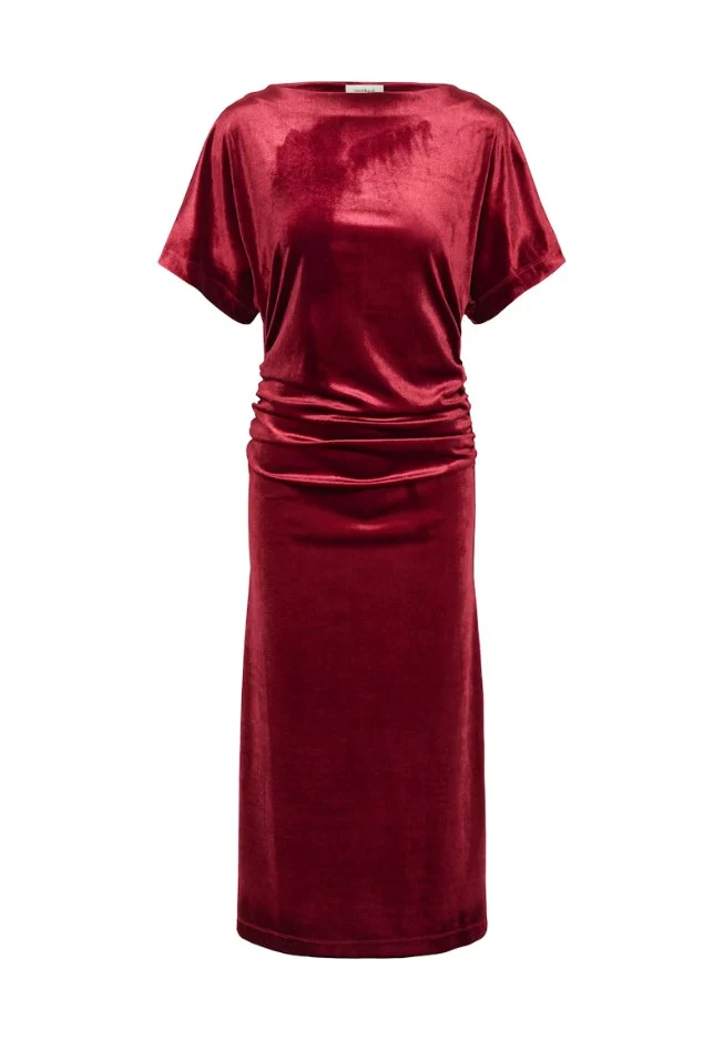 Jurken korte mouw bordeaux Soaked In Luxury - Image 3