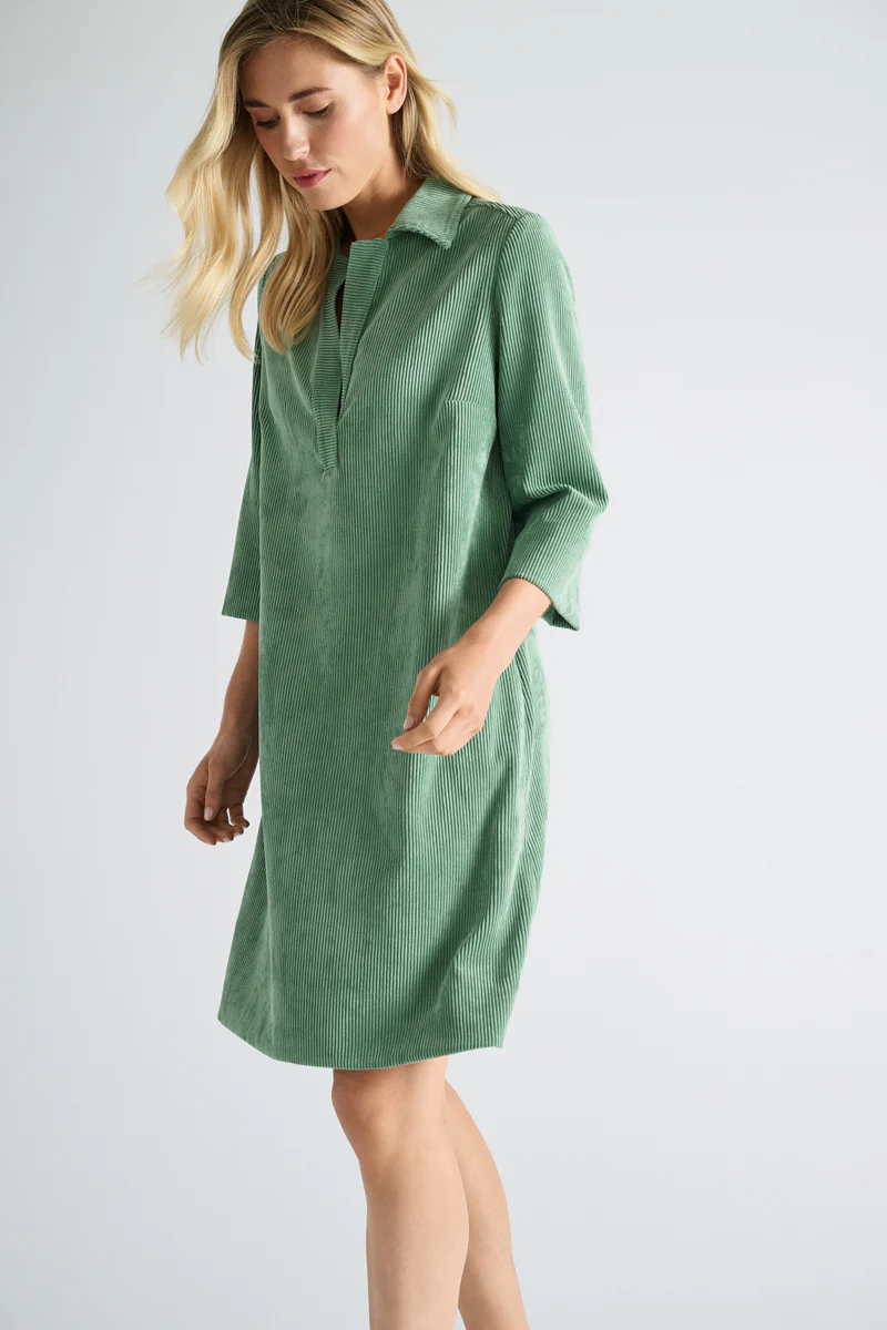 Jurken lange mouw groen Marie Méro