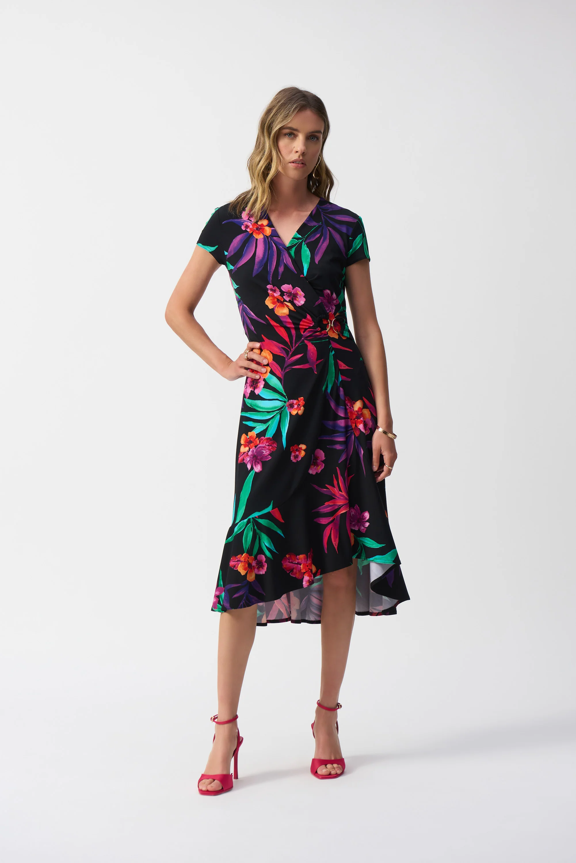 Jurken korte mouw multicolor Joseph Ribkoff