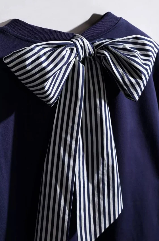 Jurken korte mouw navy CKS - Image 3