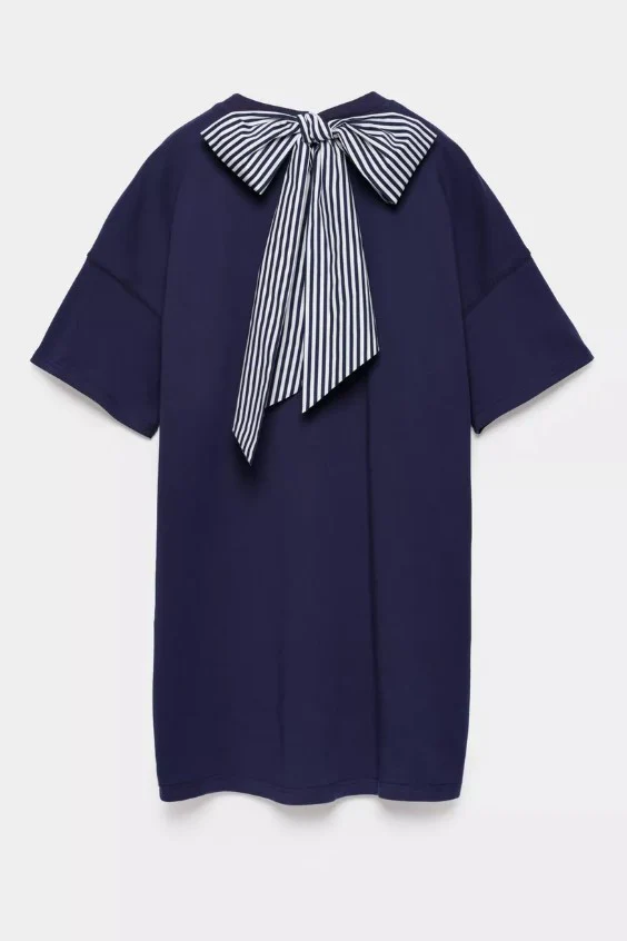 Jurken korte mouw navy CKS - Image 4
