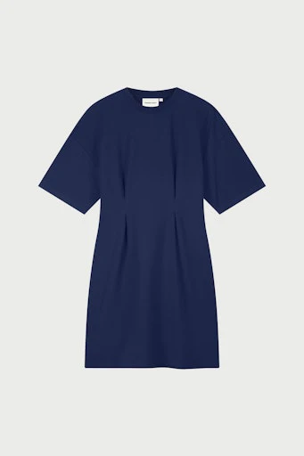 Jurken korte mouw navy Fabienne Chapot