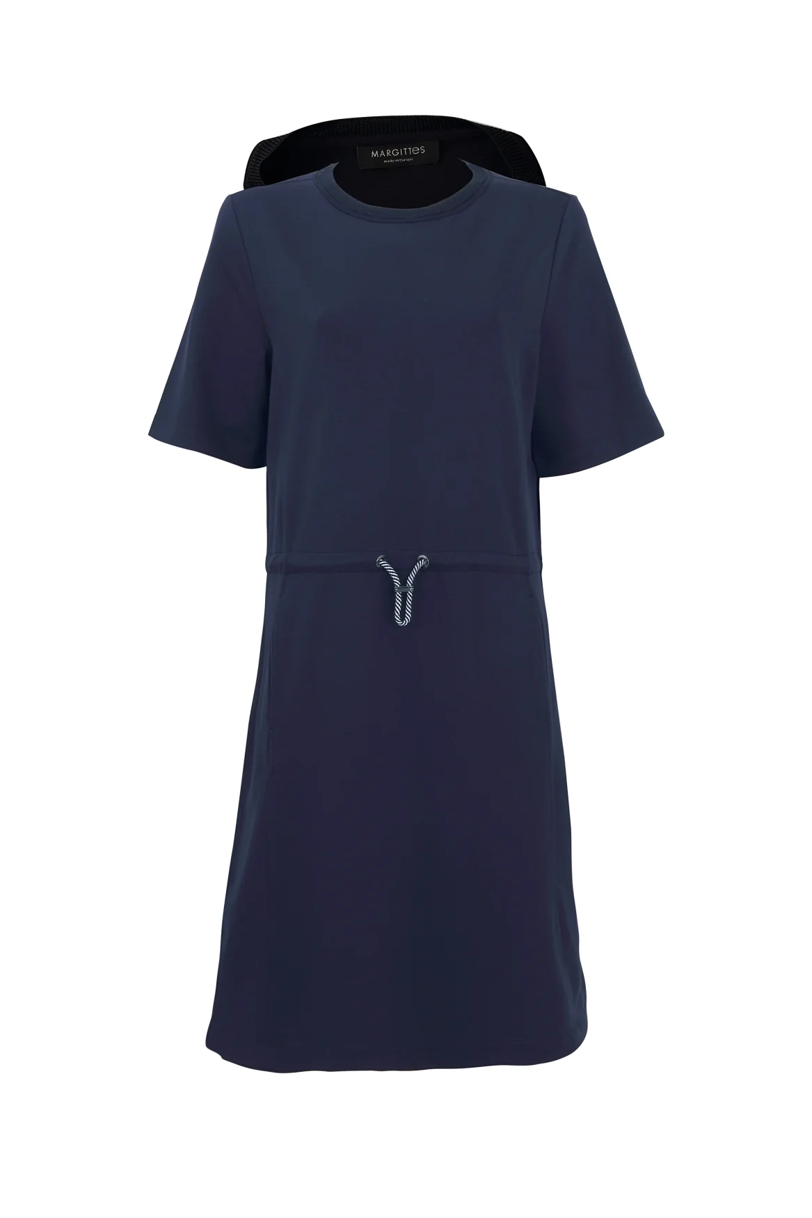Jurken korte mouw navy Margittes