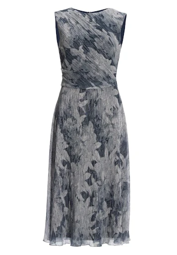Jurken korte mouw navy SWING