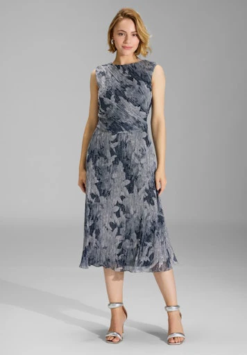Jurken korte mouw navy SWING - Image 3