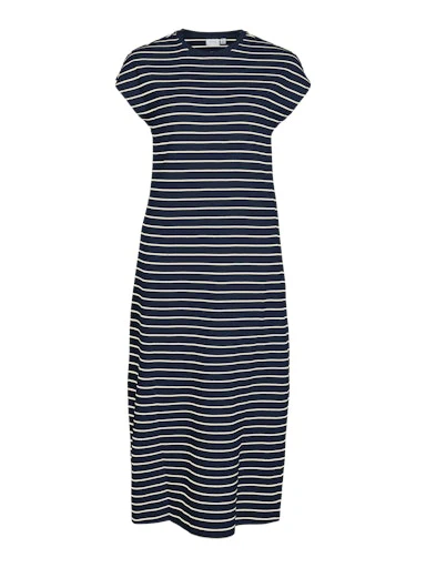 Jurken korte mouw navy VILA