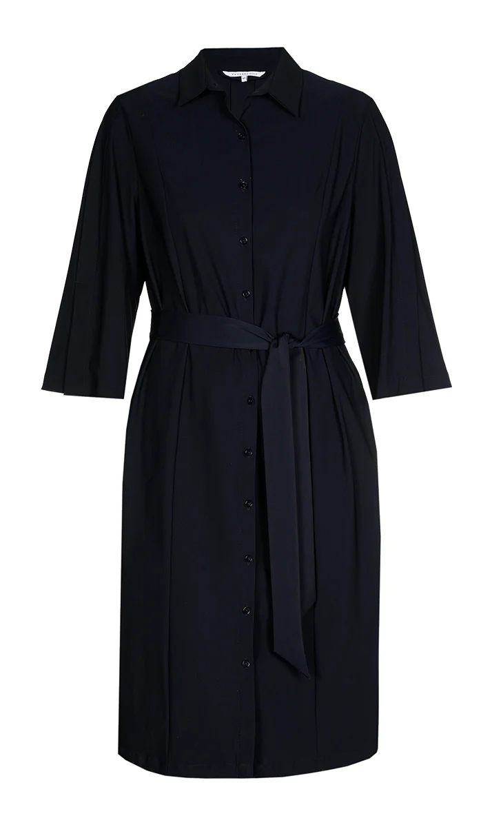 Jurken korte mouw navy Xandres Gold
