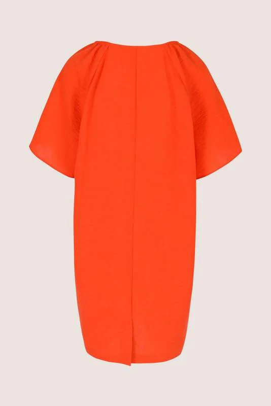 Jurken korte mouw oranje Améline - Image 2