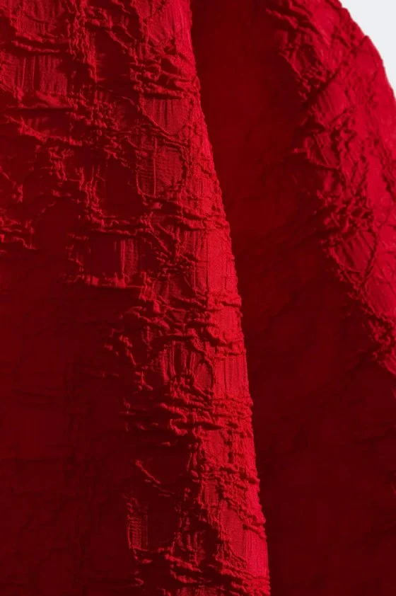 Jurken korte mouw rood CKS - Image 2