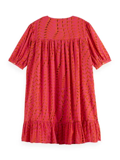 Jurken korte mouw rood Scotch & Soda - Image 2