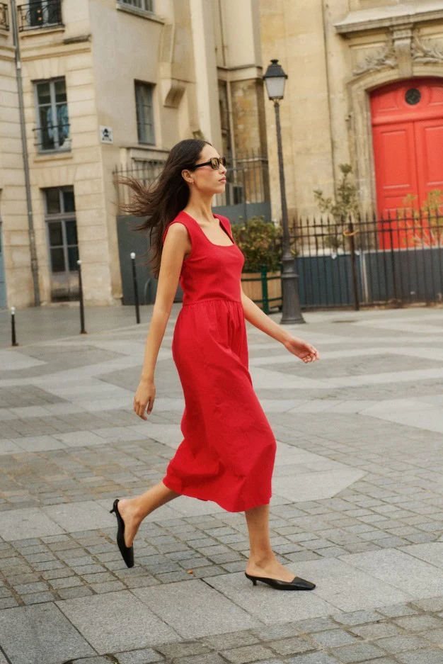 Jurken korte mouw rood Soaked In Luxury