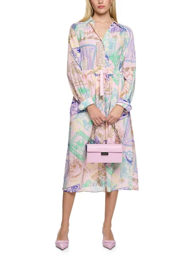 Jurken lange mouw roze Marc Cain