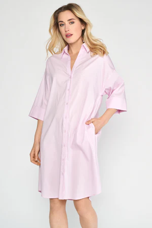 Jurken lange mouw roze Marie Méro