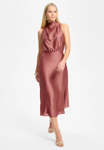 Jurken korte mouw roze SWING - Image 3