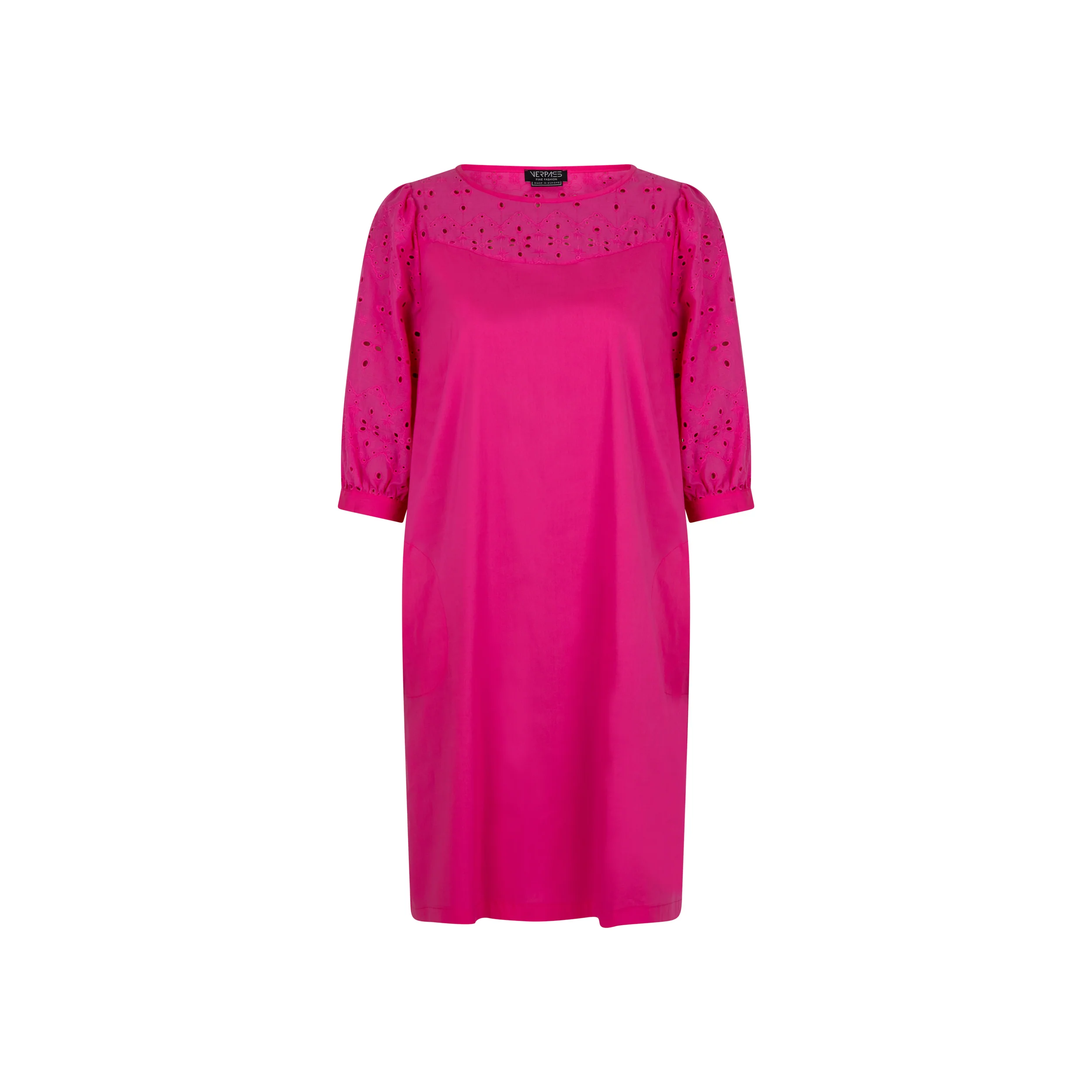 Jurken lange mouw roze Verpass