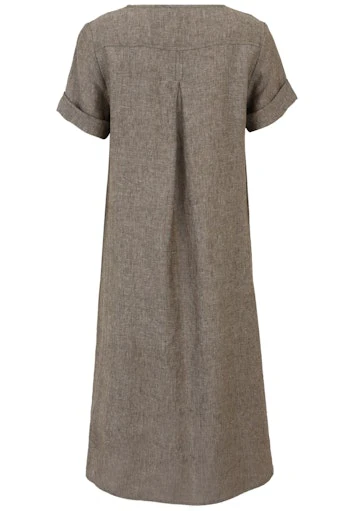 Jurken lange mouw beige Doris Streich - Image 2