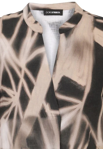 Jurken korte mouw beige Doris Streich - Image 3