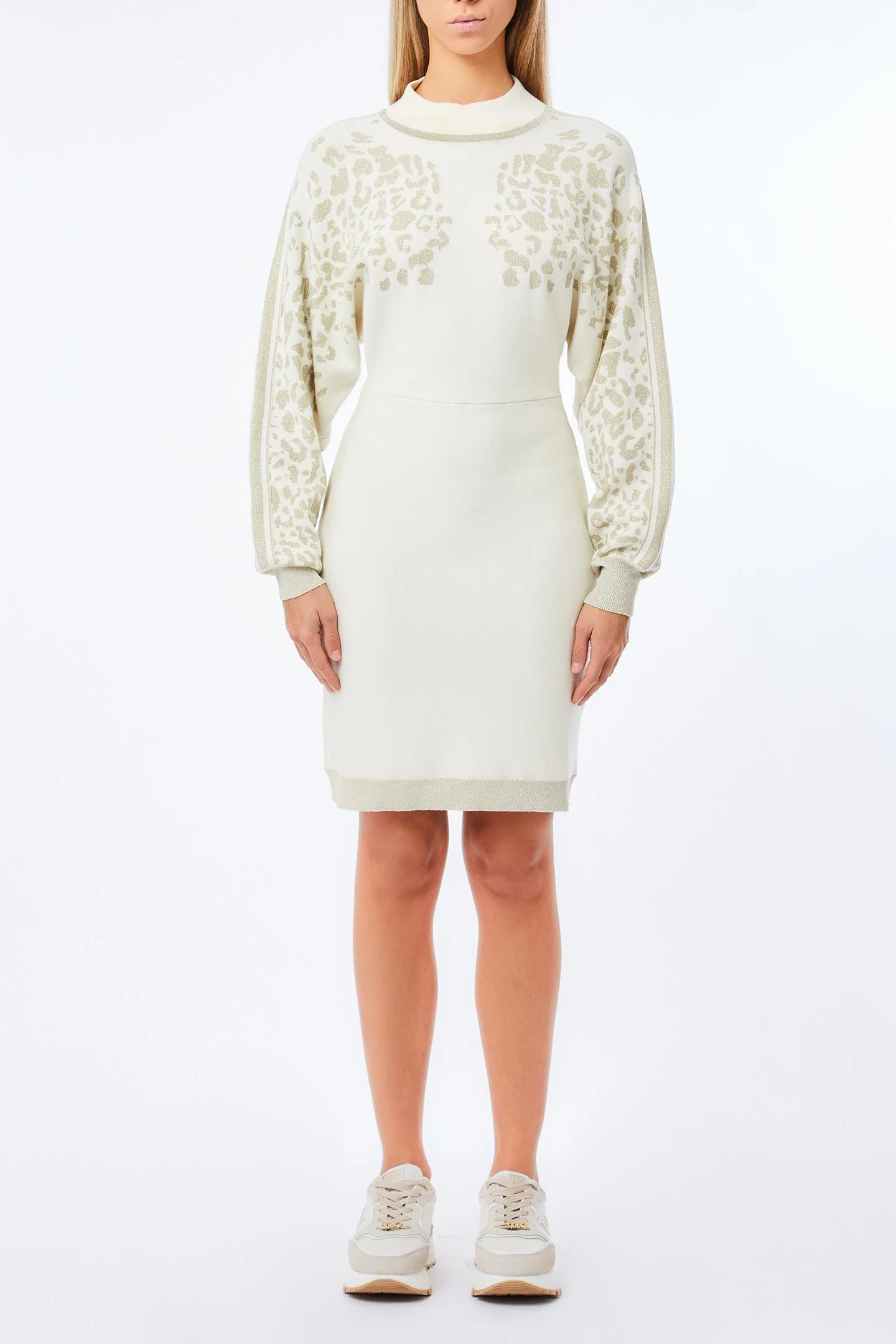 Jurken lange mouw beige Liu Jo - Image 3